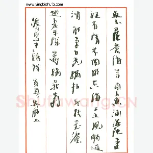 吴舫 硬笔行草 渡边寒鸥诗