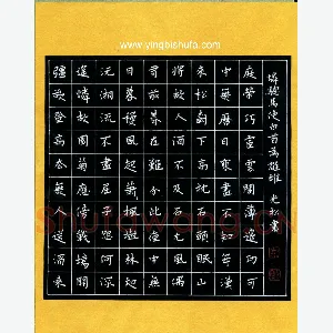 孙光松 硬笔楷书 登高诗