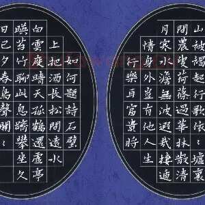 邢高祥 硬笔楷书 云林诗二首