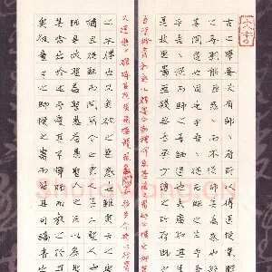 张蕾 硬笔楷书 韩愈师说