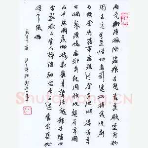 许邦志 硬笔行书 雨光