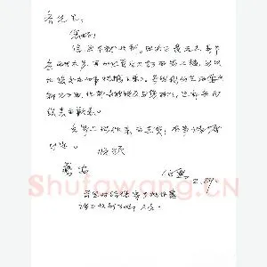 金伯兴致齐玉新函(硬笔手札)