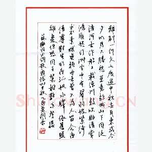 林润豪 硬笔行书 苏轼词水调歌头
