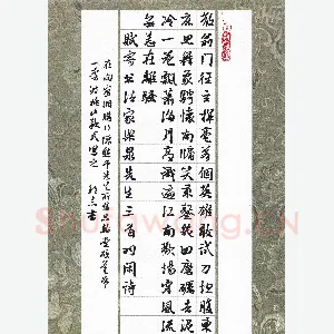 许邦志 硬笔行书 羽闲诗赋寄书法家乐泉先生三首