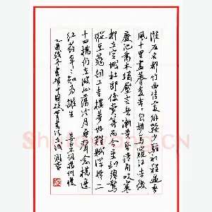 林润豪 硬笔行书 姜白石词扬州慢