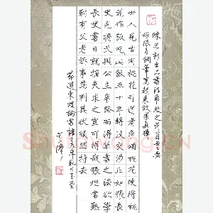 吴伟 硬笔楷书 节选东坡书论