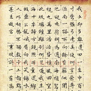 高小然 硬笔楷书 东坡诗一首