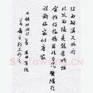 许邦志 硬笔行书 羽闲诗一首