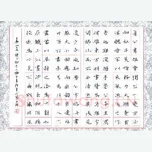 张旗 硬笔楷书 苏轼论书选抄