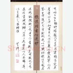 吴伟 硬笔行书 张怀瓘书估选抄