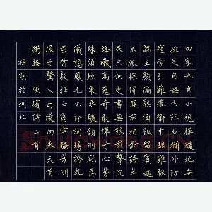 文祖明 硬笔楷书 陈瑸诗二首