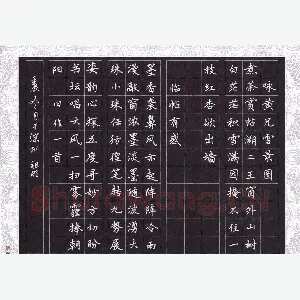 文祖明 硬笔楷书 诗三首