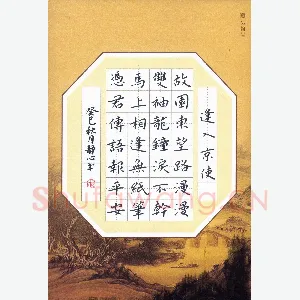 张旗 硬笔楷书 岑参诗逢入京使