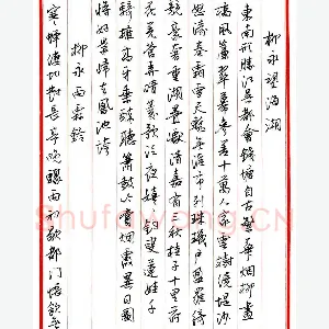 王德荣 硬笔行书 宋词之一