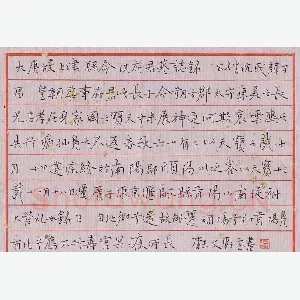 谭文选 硬笔楷书 沈府君墓志铭