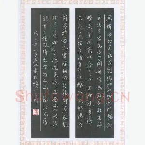李小雨 硬笔行草 柳永词一首