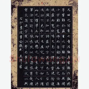 吴伟 硬笔楷书 东坡书论数则