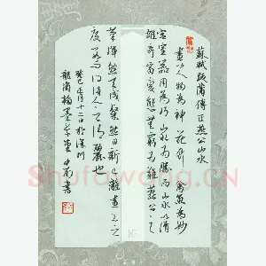 刘中南 硬笔行书 苏轼题跋