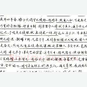 张峰峻硬笔节录范仲淹岳阳楼记 硬笔书法作品