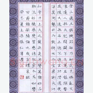 张仁伟 硬笔楷书 节录欧阳询九成宫