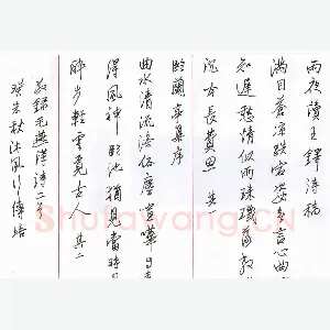 刘传培 硬笔行书 毛燕萍诗二首