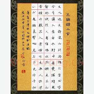张仁伟 硬笔楷书 王维诗二首
