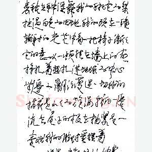 张神农硬笔录诺曼?麦凯格诗 硬笔书法作品