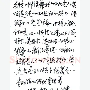 张神农硬笔录诺曼?麦凯格诗 硬笔书法作品