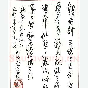 张乃斌硬笔录孙过庭书谱句 硬笔书法作品