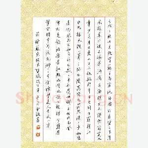 廖金城 硬笔行书 节选苏东坡赤壁赋