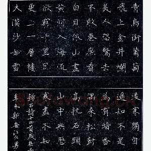 邹仁男硬笔录古诗十四首（局部） 硬笔书法作品