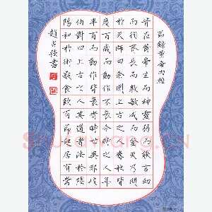 赵占强 硬笔楷书 节录黄帝内经