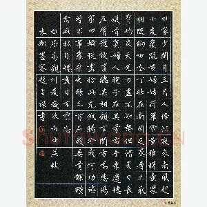 赵占强 硬笔楷书 白居易诗观刈麦
