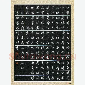 赵占强 硬笔楷书 白居易诗观刈麦