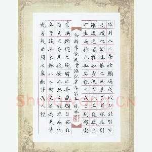 姚虎源 硬笔楷书 节录李渔闲情偶记