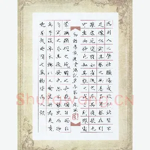 姚虎源 硬笔楷书 节录李渔闲情偶记