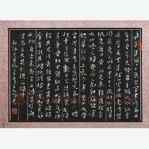 王永静 硬笔楷书 节录兰亭赋