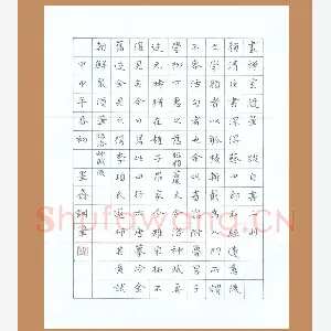 倪俊冬 硬笔楷书 画禅室随笔跋自书二则