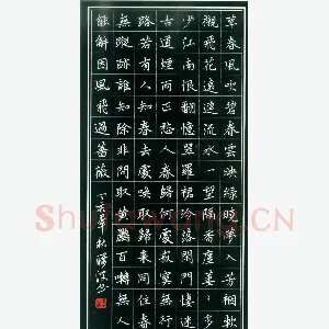 乔筱波 硬笔楷书 玉楼春一首
