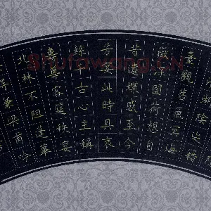 邵泳中 硬笔楷书 杜甫诗一首