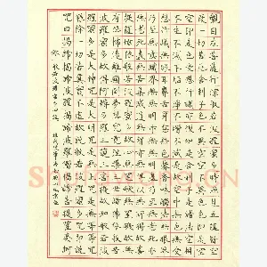 宋维武 硬笔楷书 心经