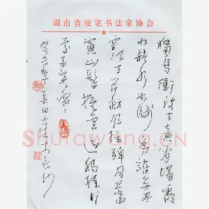 潘锋 硬笔行草 古诗