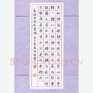 彭洪顺 硬笔楷书 节录孙过庭书谱