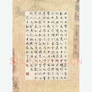 苏振宇 硬笔楷书 荀子劝学