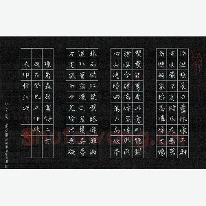 聂长坤 硬笔楷书 陈乔森题画诗二首