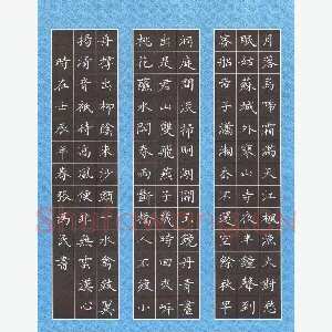 张为民 硬笔楷书 古诗选抄