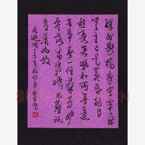 陈永生 硬笔行草 陆游词一首