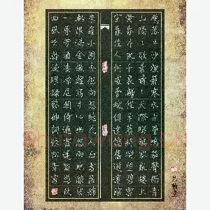 张松青 硬笔楷书 蔡伸词