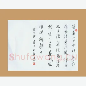 齐玉新 硬笔行草 常建诗一首