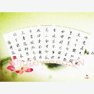 杨博能 硬笔楷书 唐诗